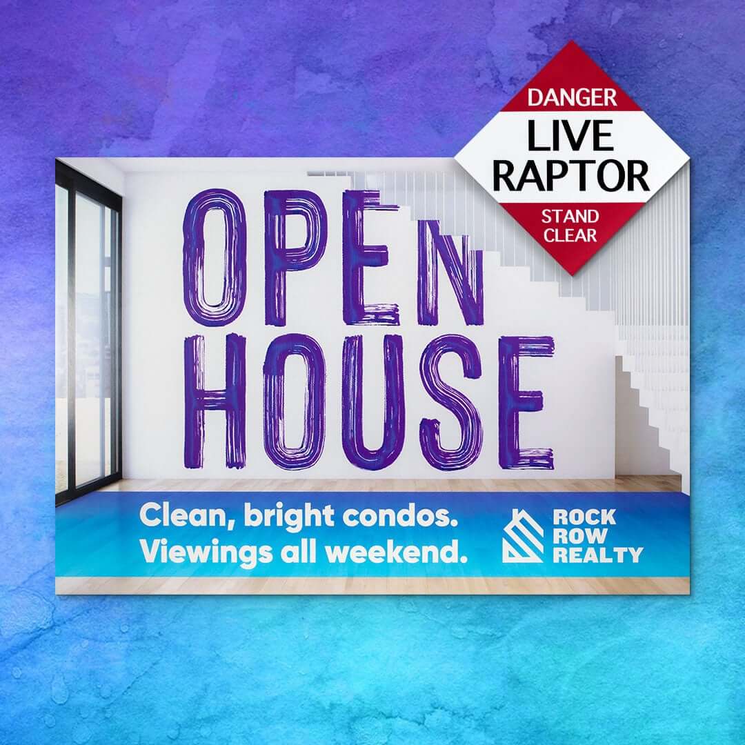 open house sign