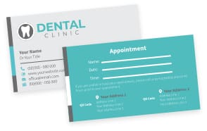 Dental Appointment Cards